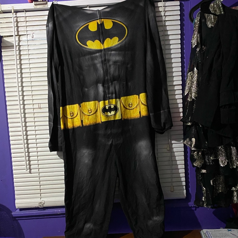 Batman onesie with hood and ears